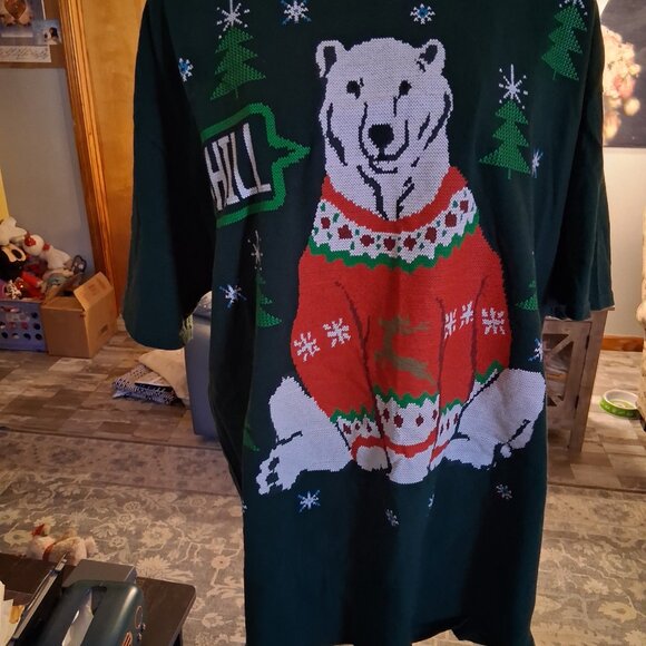 men's fruit of the loom Christmas Tee shirt - Picture 1 of 3